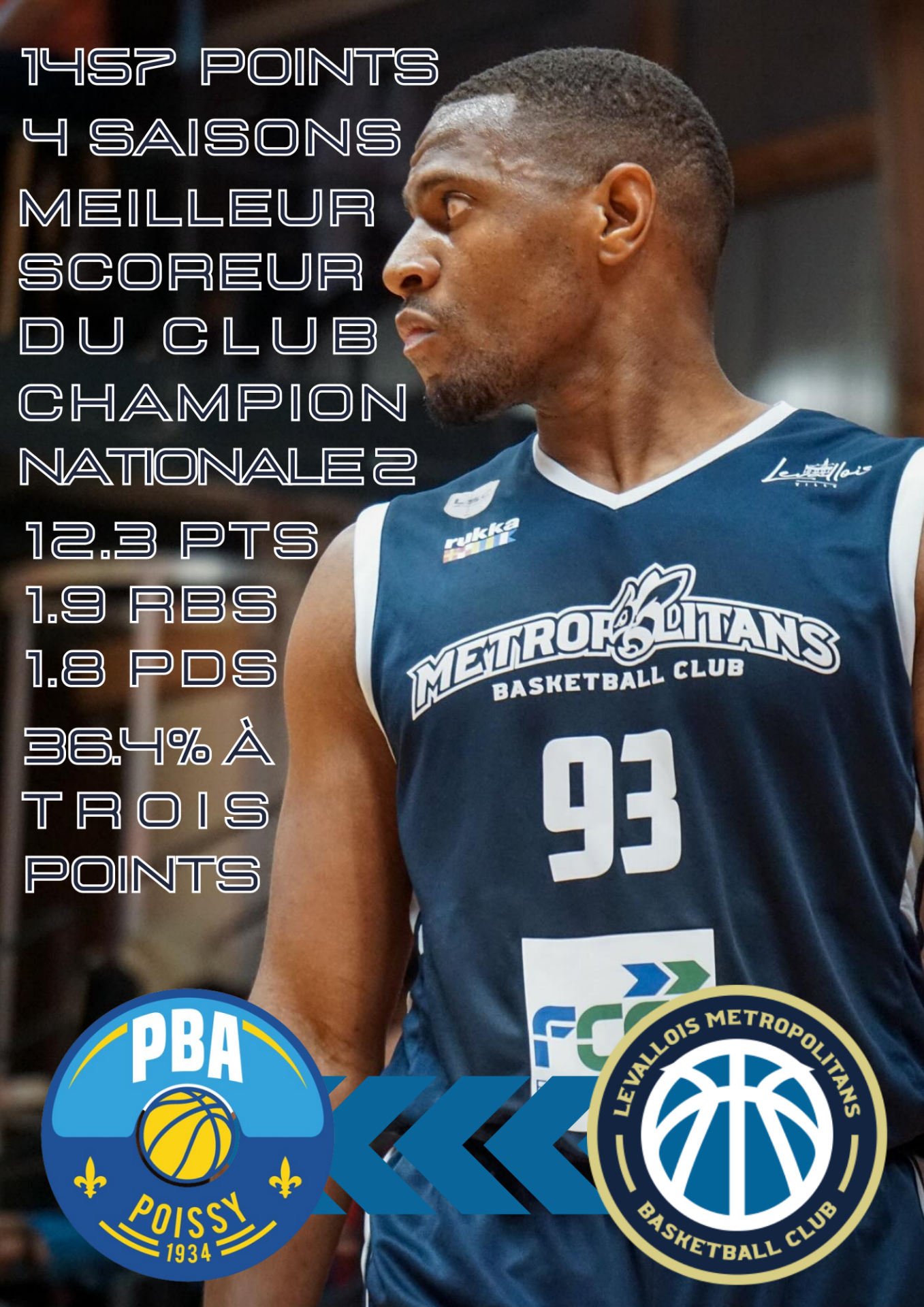 L'arrière s'en va du club en légende